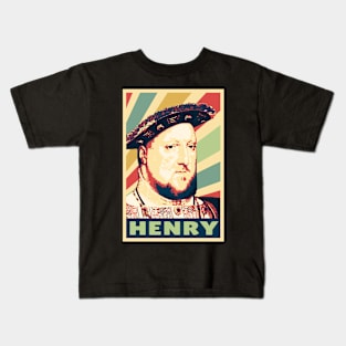 King Henry 8 Vintage Colors Kids T-Shirt